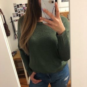 Forest green sweater